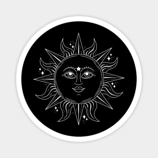 Sunshine line art Magnet